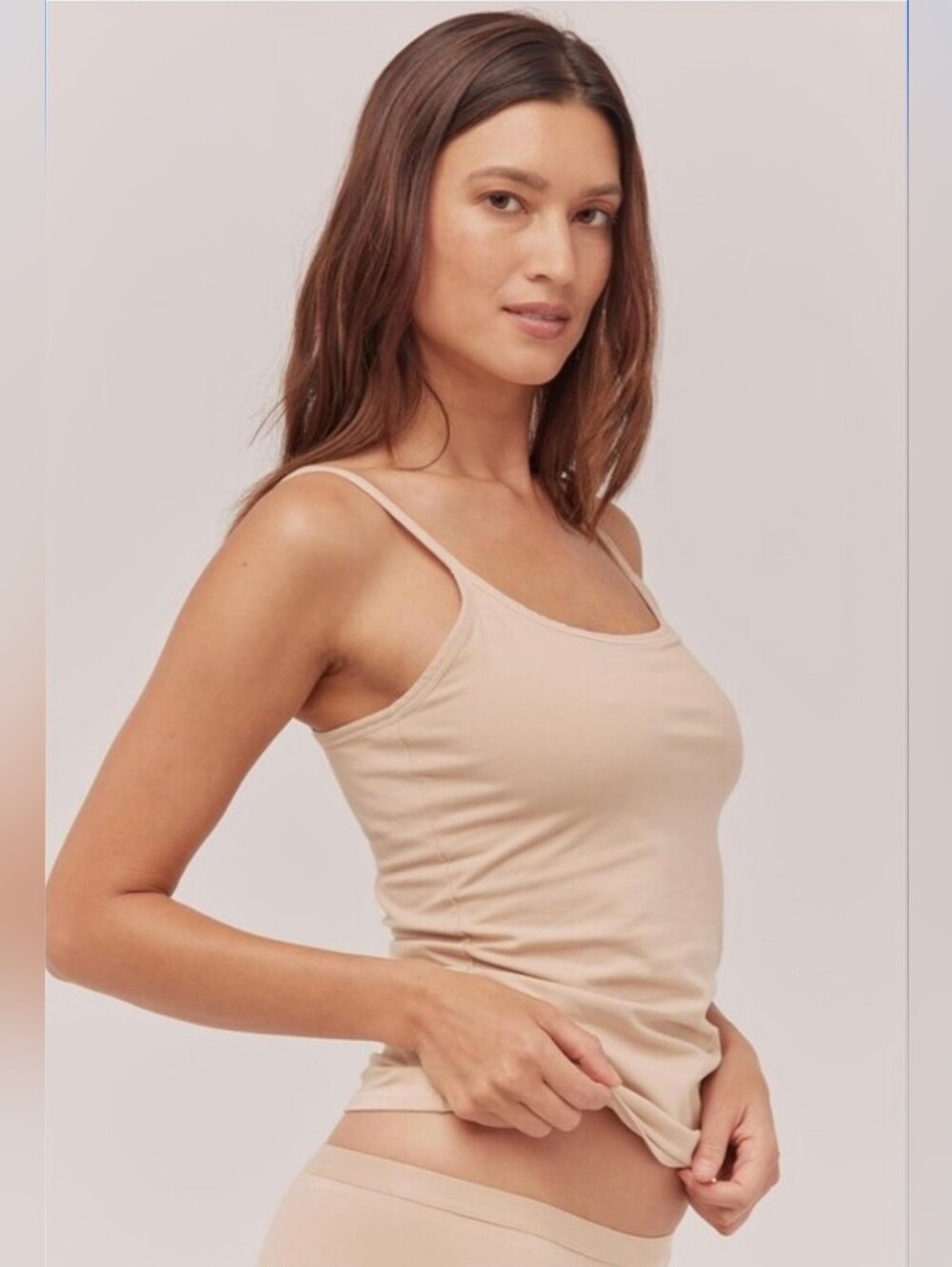 4 Pack - Pact Organic Cotton Adjustable Strap Camisoles With Built In Bras - Picture 2 of 15